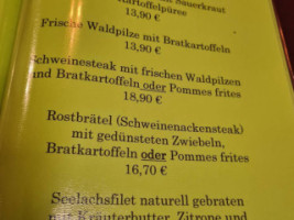 Gaststaette Lindengarten menu