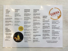 Sukha menu