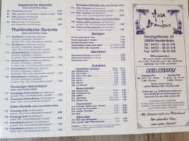 Asia Bambus menu