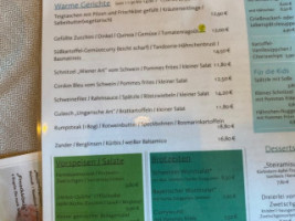 Zauberhütte menu