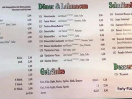 Pizzeria Jimy menu