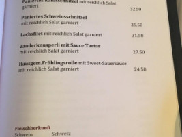 BelvÉdÈre menu