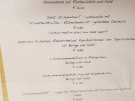 Höhengaststätte Ochsenhaus menu