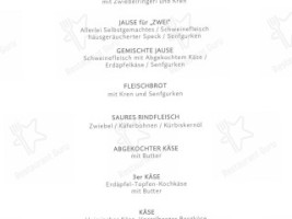 Fernreitherhof menu