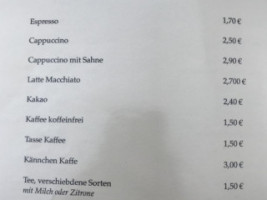 Eiscafé Und Pizzeria Paradiso menu