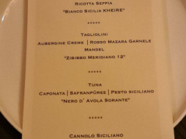 Culinaria menu