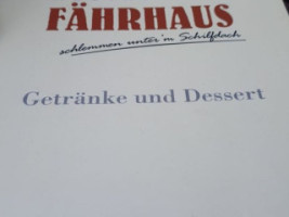 Fährhaus menu