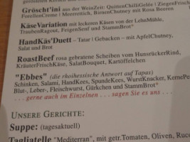 Vinothek Bingen Am Rhein menu