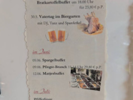 Tower Und Café menu