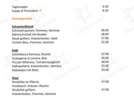 Pizzeria Krone Baar menu