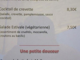 Le Four Aixois menu