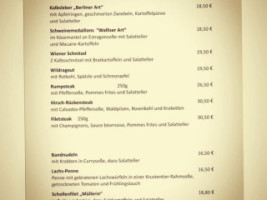 Schloß menu