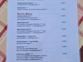 Goldener Lowe menu