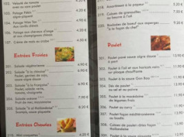 Aux Délices Du Wok menu