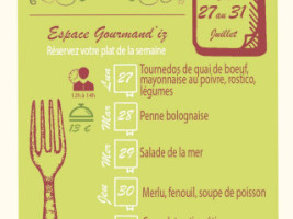 Espace Gourmand'iz food