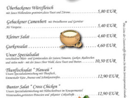 Grüne Gurke menu