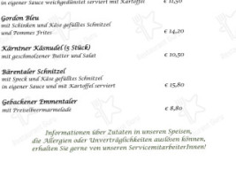 Landgasthaus Lausegger menu