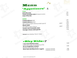 Rhy21 Restaurant Bar menu