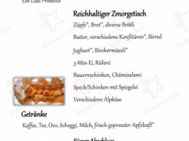 Gärtästübli menu