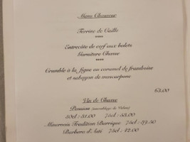 Taverne Du Château menu