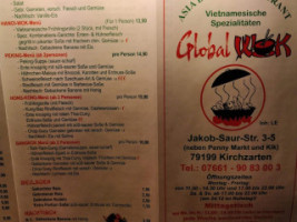 Asia Bistro- Global Wok menu