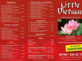 Little Vietnam Sulzbach menu