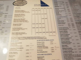 Steakhaus In Der Bachgasse menu