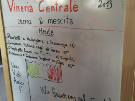 Vineria Centrale menu