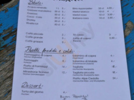 Alpe Cedullo Agriturismo menu