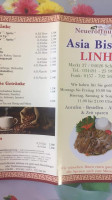 Asia Bistro Linh menu