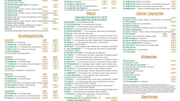 Efendi Pub Bistro menu