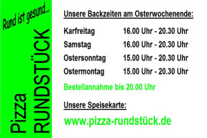 Pizza RundstÜck menu