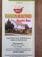 Asia Bistro Sushi menu