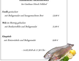 Hirsch menu