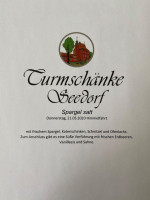 Landgasthof Turmschänke Seedorf menu