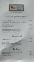 American Grill Sickte menu