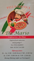 Pizza Service Da Mario menu