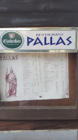 Restaurant Pallas menu