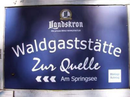 Waldgaststätte Zur Quelle menu