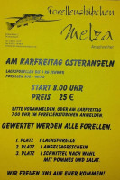 Forellenzucht Melza menu