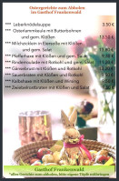 Gasthof Und Metzgerei Frankenwald menu