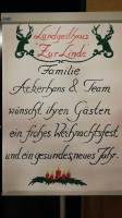 Landgasthaus Zur Linde menu