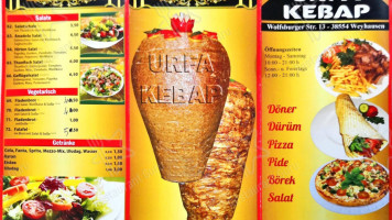 Urfa Kebap menu