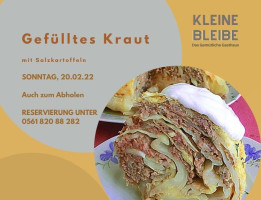 Kleine Bleibe menu