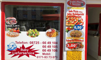 Rubi Pizzaservice menu