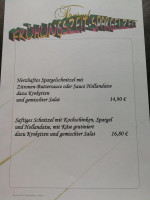 Schnitzelparadies Erlenhof menu