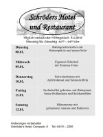 Schröders menu