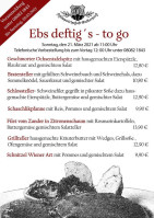 Schlosswirtschaft Walkersaich menu