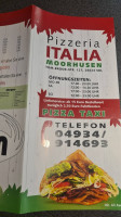 Pizzeria Italia menu