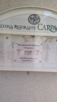 Carpaccio Ristorante Pizzeria menu